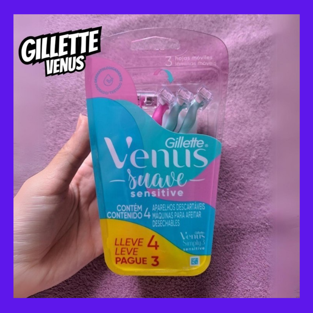 Aparelho de Depilar Gillette Venus Suave 4 Unidades