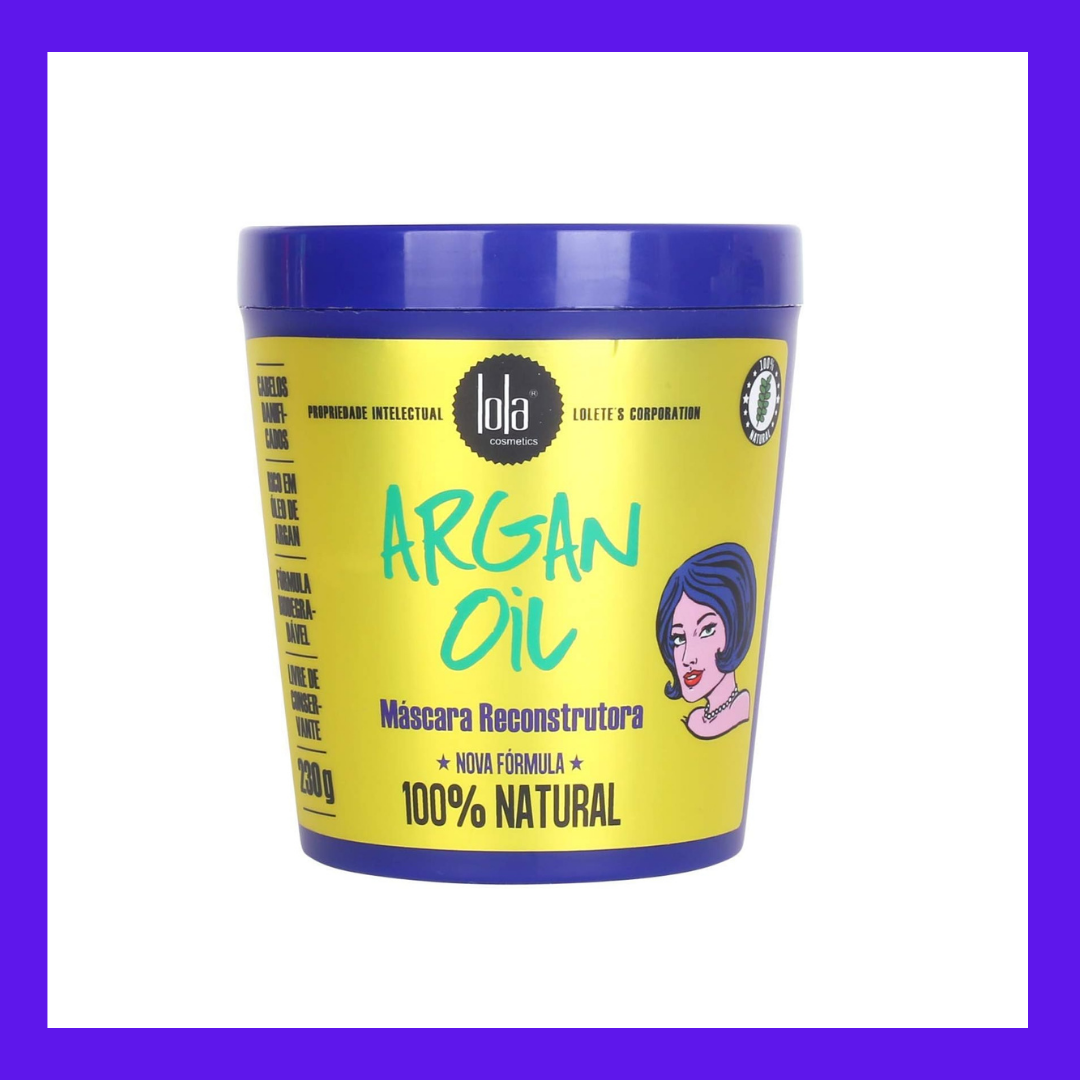 Mascara Argan Oil Lola Cosmetics Azul/Amarelo